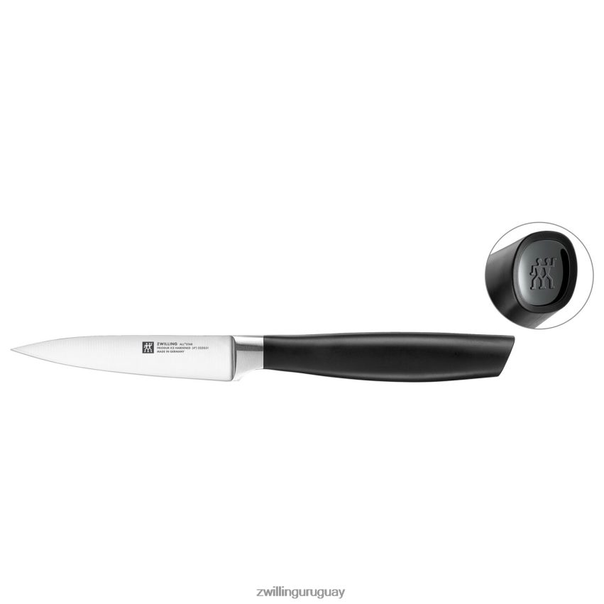 all * star 4 pulgadas, cuchillo pelador, negro mate Zwilling cuchillería A688HF307 - Image 1