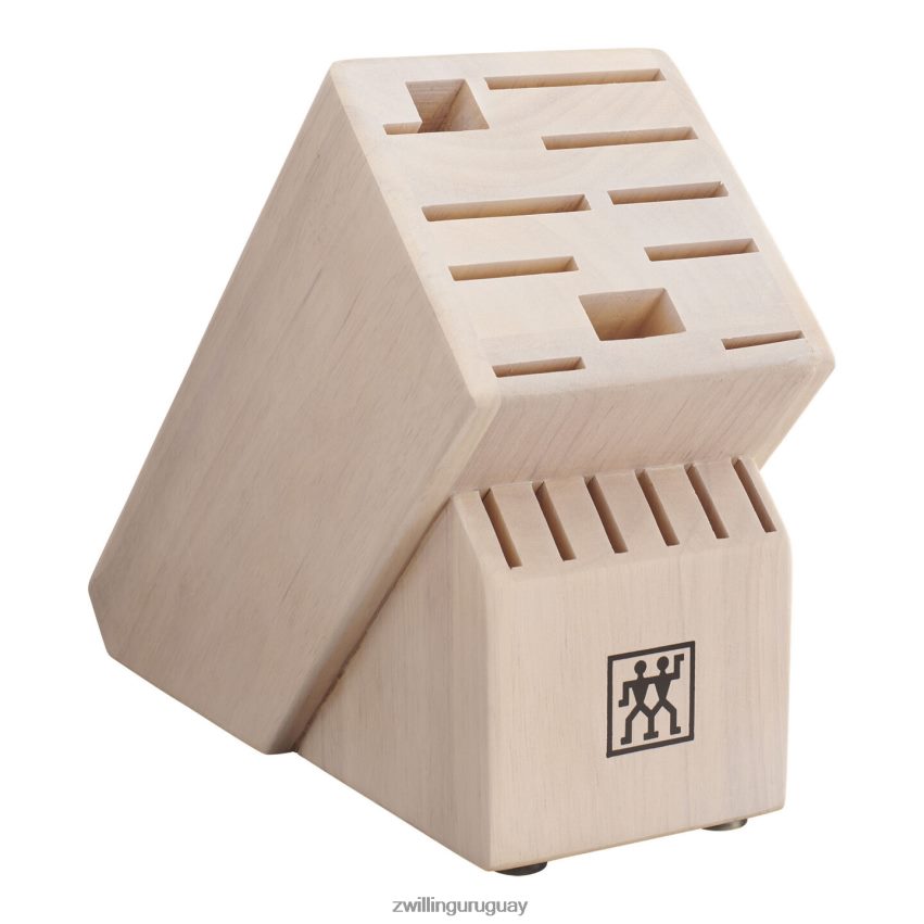 almacenamiento de ceniza, ceniza, bloque de cuchillos blanco macizo doble vacío Zwilling cuchillería A688HF446 - Image 1