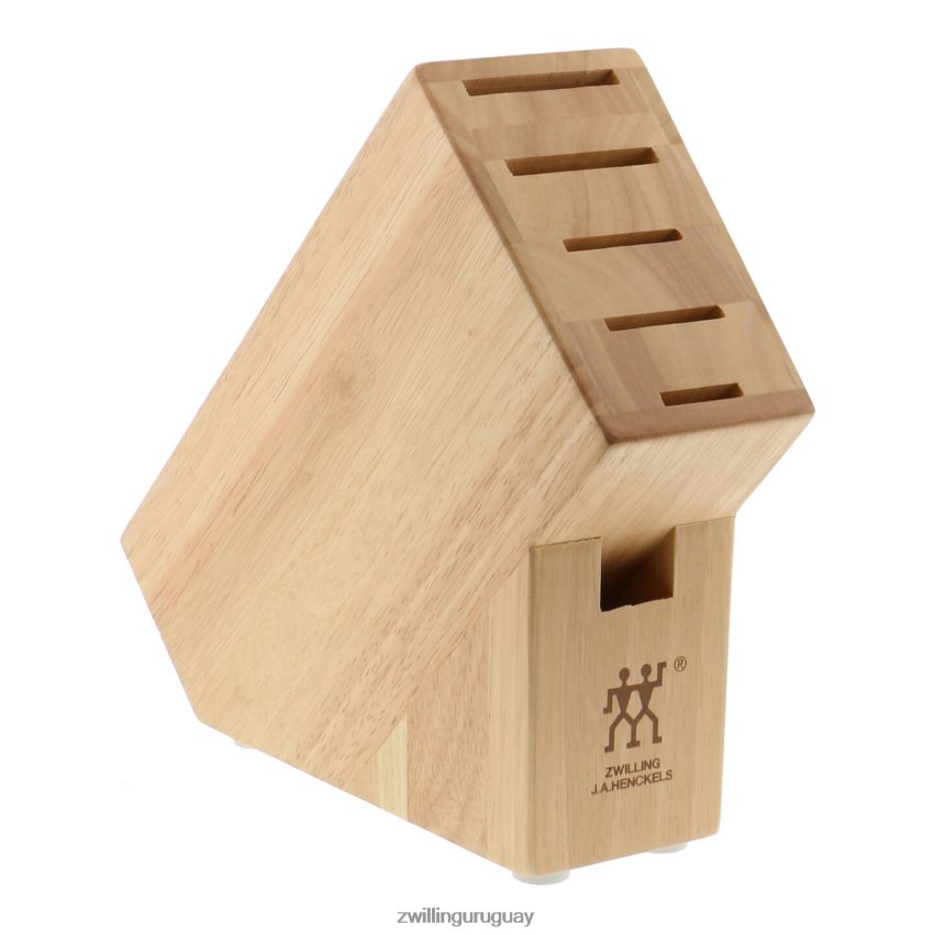 almacenamiento de fresno, madera de caucho, bloque de estudio doble vacío Zwilling cuchillería A688HF398 - Image 1