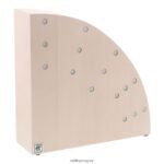 Almacenamiento de madera de haya, madera de haya, bloque magnético italiano redondo - blanco Zwilling cuchillería A688HF264