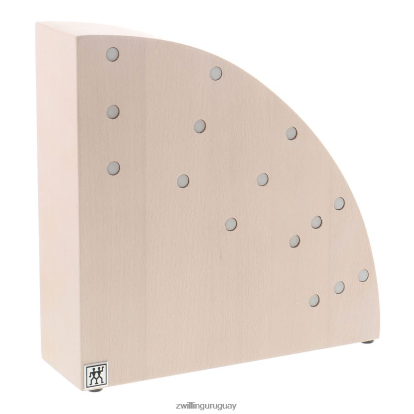 Almacenamiento de madera de haya, madera de haya, bloque magnético italiano redondo - blanco Zwilling cuchillería A688HF264 - Image 1