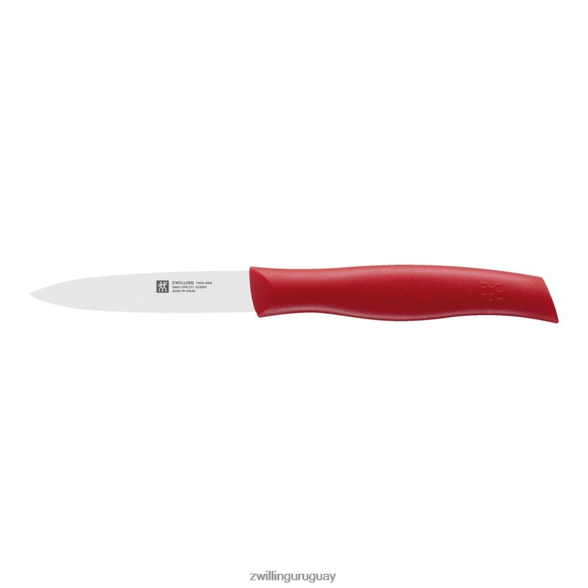 cuchillo pelador de doble empuñadura de 3,5 pulgadas, rojo Zwilling cuchillería A688HF426 - Image 1