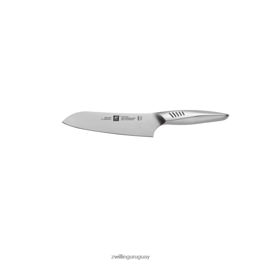 Cuchillo santoku de borde fino Twin Fin II de 5,5 pulgadas Zwilling cuchillería A688HF448 - Image 1