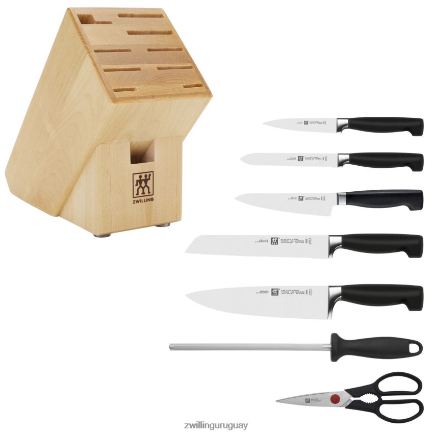 Juego de bloques de cuchillos Four Star de 8 piezas, natural Zwilling cuchillería A688HF2 - Image 2