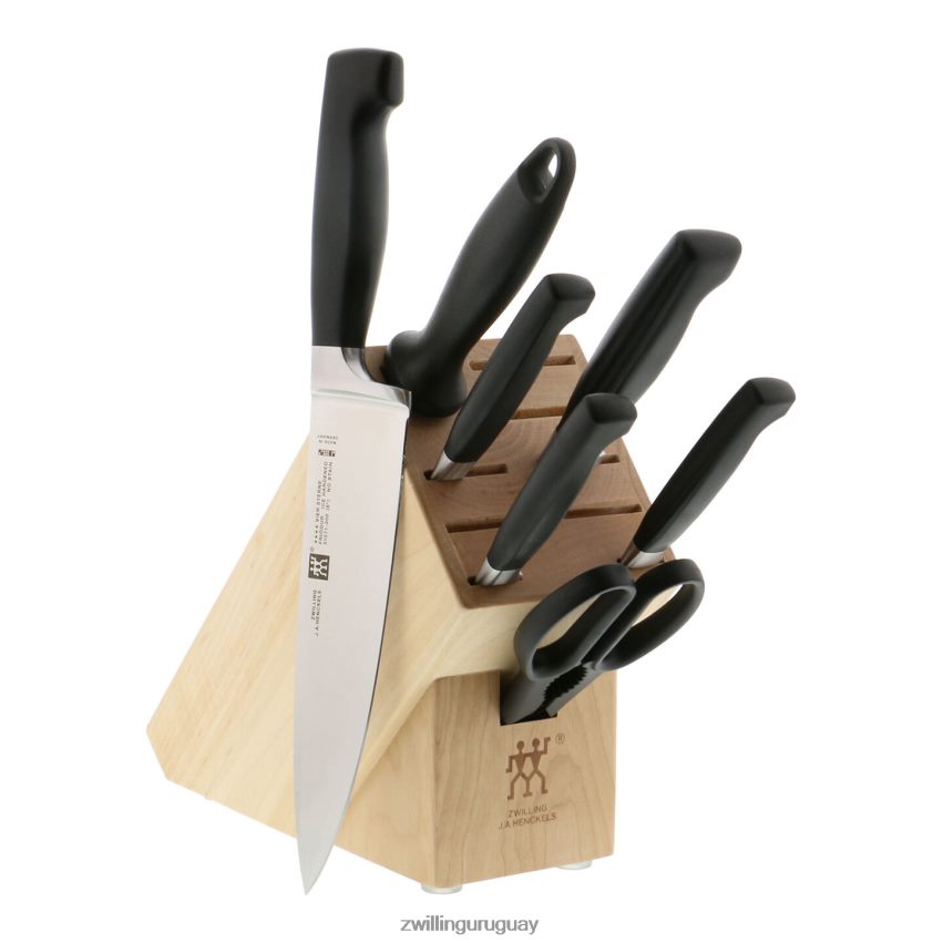 Juego de bloques de cuchillos Four Star de 8 piezas, natural Zwilling cuchillería A688HF2 - Image 1