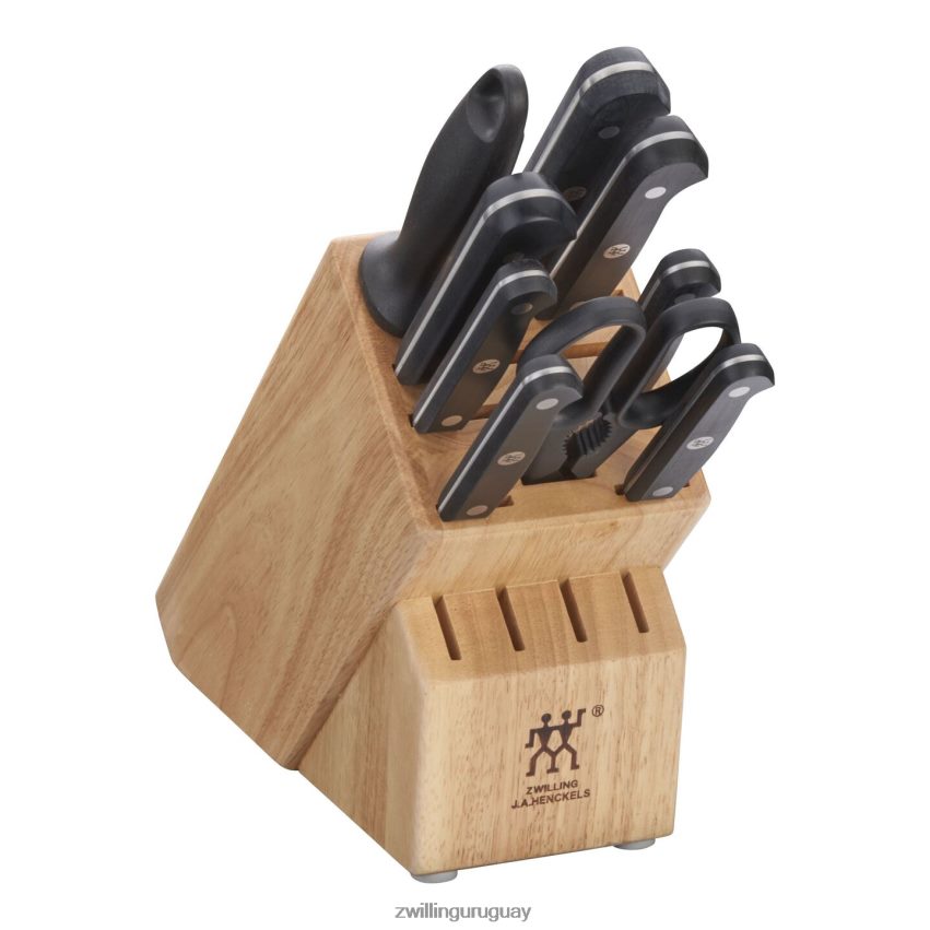 juego de bloques de cuchillos gourmet de 10 piezas Zwilling cuchillería A688HF158 - Image 1