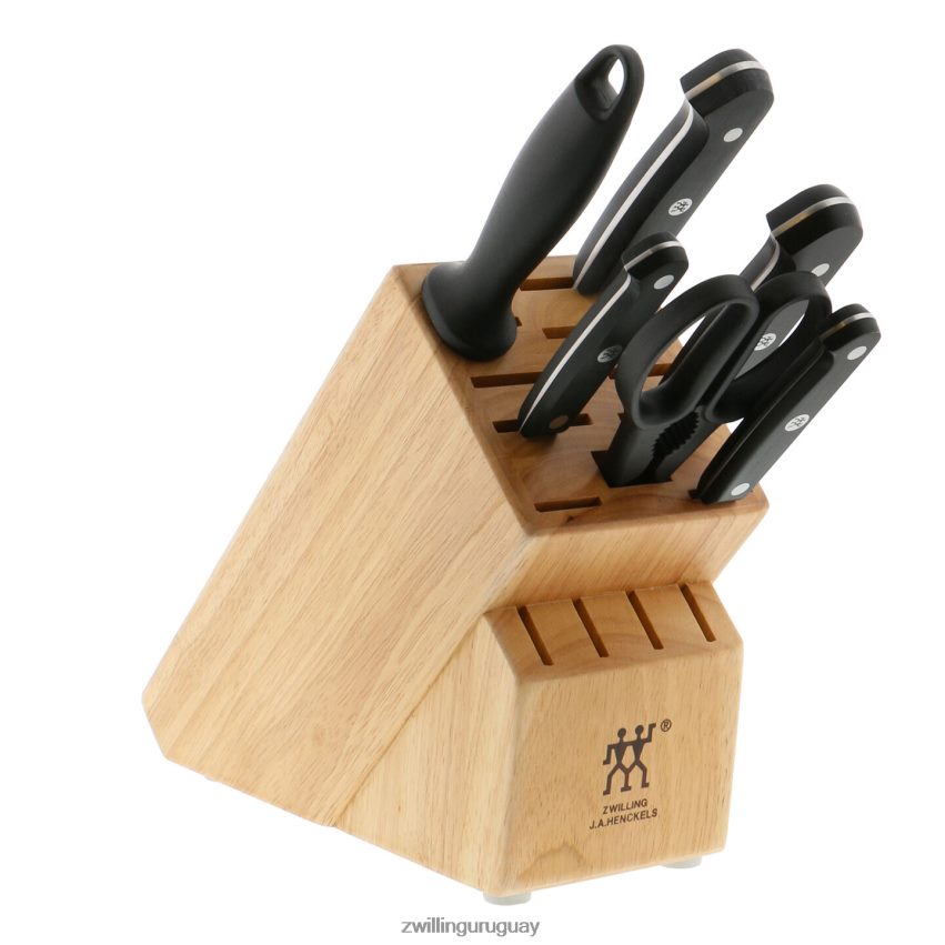Juego de bloques de cuchillos gourmet de 7 piezas, natural Zwilling cuchillería A688HF59 - Image 1