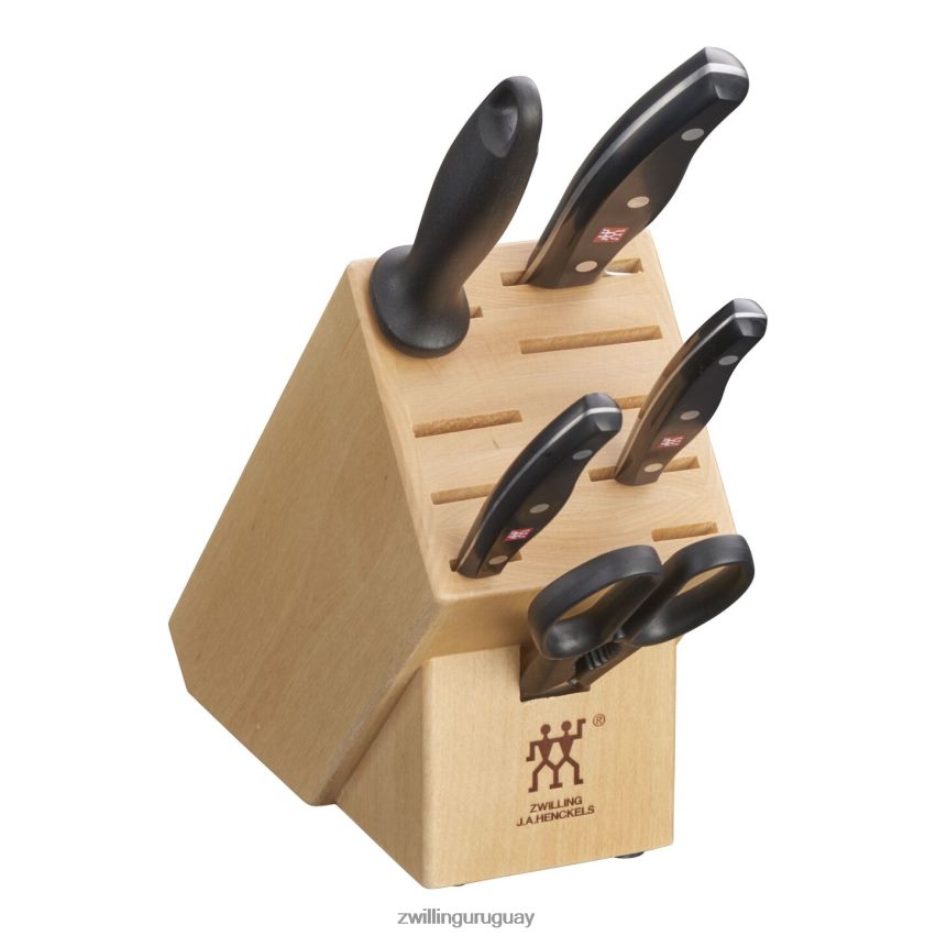 Juego de bloques de cuchillos Twin Signature de 6 piezas, natural Zwilling cuchillería A688HF258 - Image 1