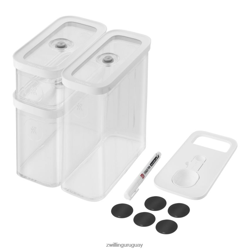 Juego de contenedores Fresh & Save Cube, m / 5 piezas, blanco transparente Zwilling cocina A688HF460 - Image 1