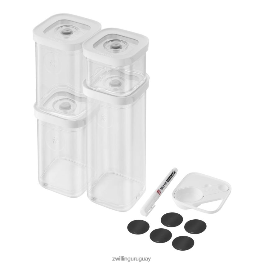 Juego de recipientes para cubos Fresh & Save, s/6 piezas, blanco transparente Zwilling cocina A688HF454 - Image 1