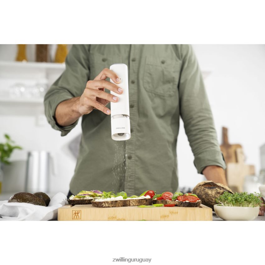 Molinillo de sal y pimienta eléctrico enfinigy, blanco Zwilling cocina A688HF550 - Image 6