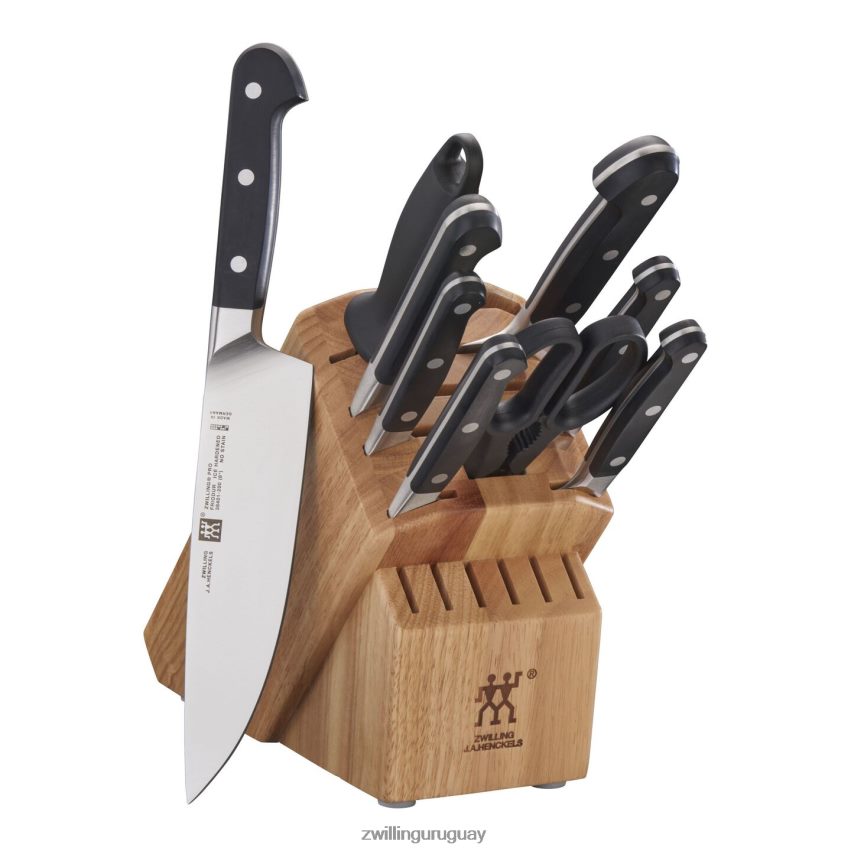 pro 10 piezas, juego de bloques de cuchillos, natural Zwilling cuchillería A688HF42 - Image 1