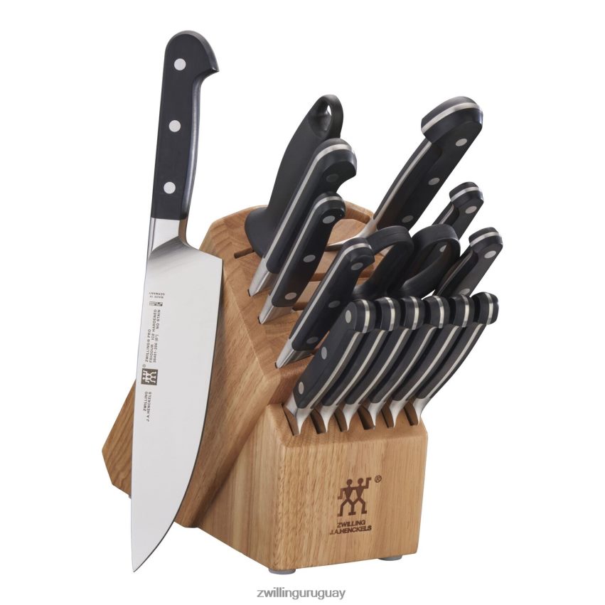 pro 16 piezas, juego de bloques de cuchillos, natural Zwilling cuchillería A688HF32 - Image 1