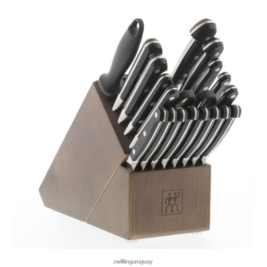 pro 20 piezas, juego de bloques de cuchillos, marrón Zwilling cuchillería A688HF372 - Image 1