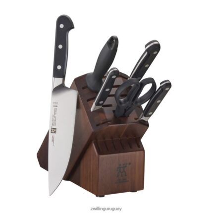 pro 7 piezas, juego de bloques de cuchillos, acacia Zwilling cuchillería A688HF93