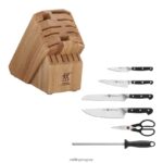 pro 7 piezas, juego de bloques de cuchillos, natural Zwilling cuchillería A688HF94 - Image 2