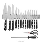 professional s juego de 16 piezas con barra magnética para cuchillos de acero inoxidable Zwilling cuchillería A688HF204