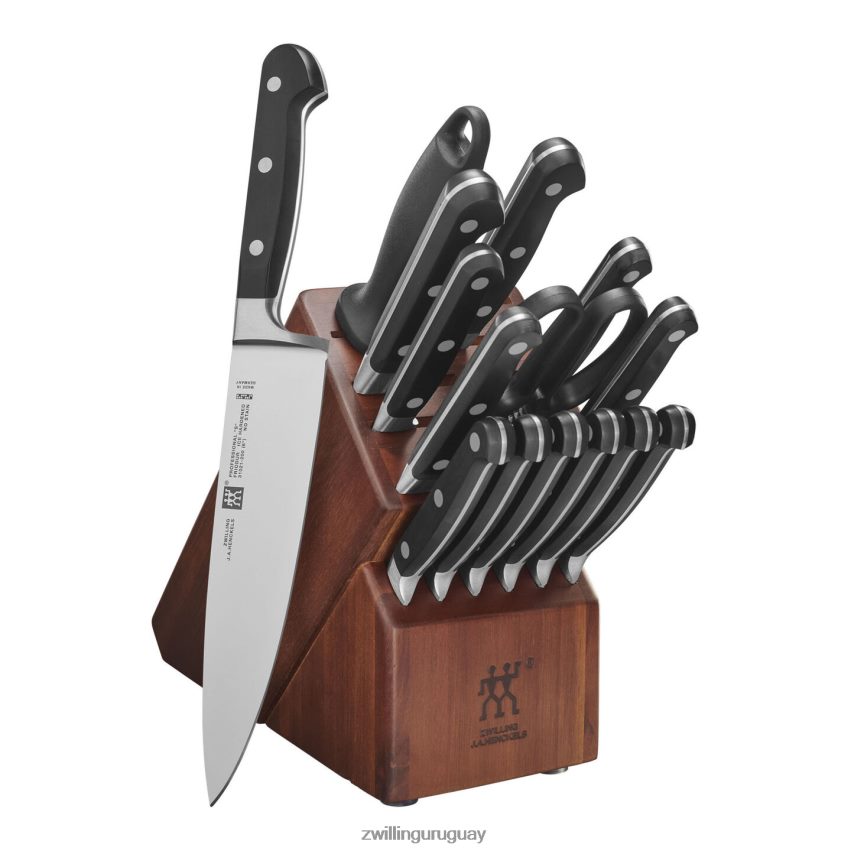 professional s juego de bloques de cuchillos de 16 piezas, acacia Zwilling cuchillería A688HF89 - Image 1
