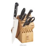 professional s juego de bloques de cuchillos de 7 piezas, natural Zwilling cuchillería A688HF51