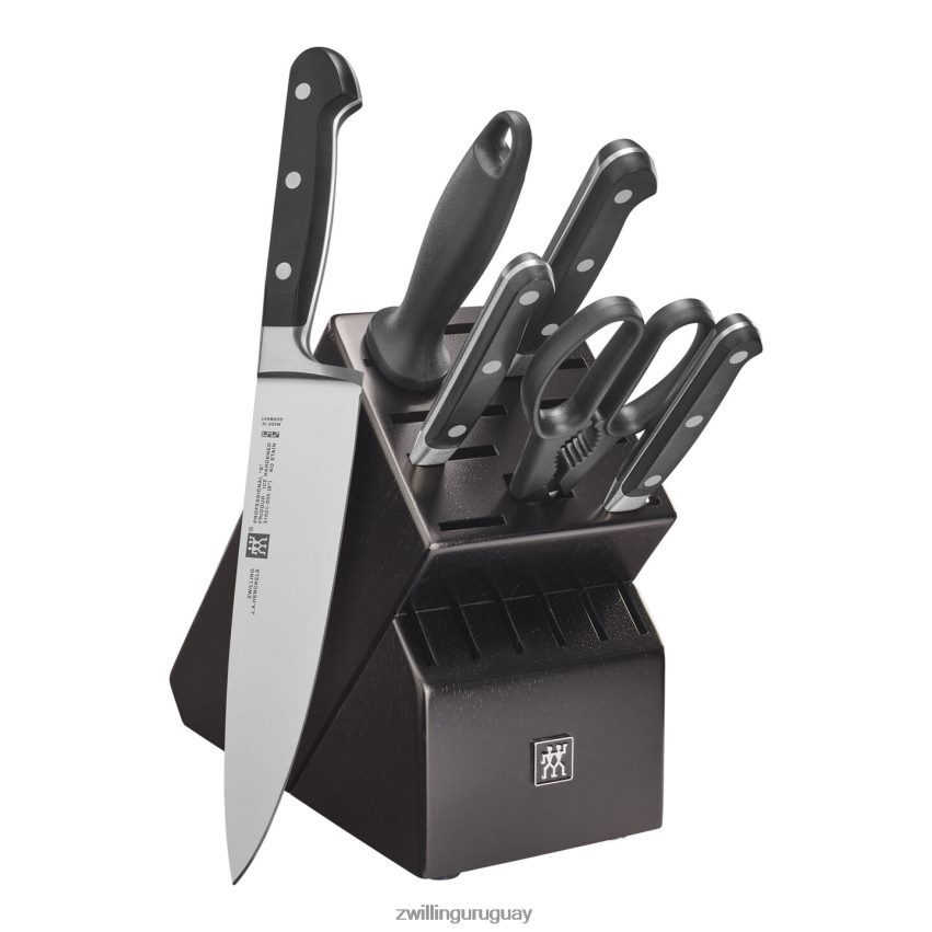 professional s juego de bloques de cuchillos de 7 piezas, negro mate Zwilling cuchillería A688HF111 - Image 1