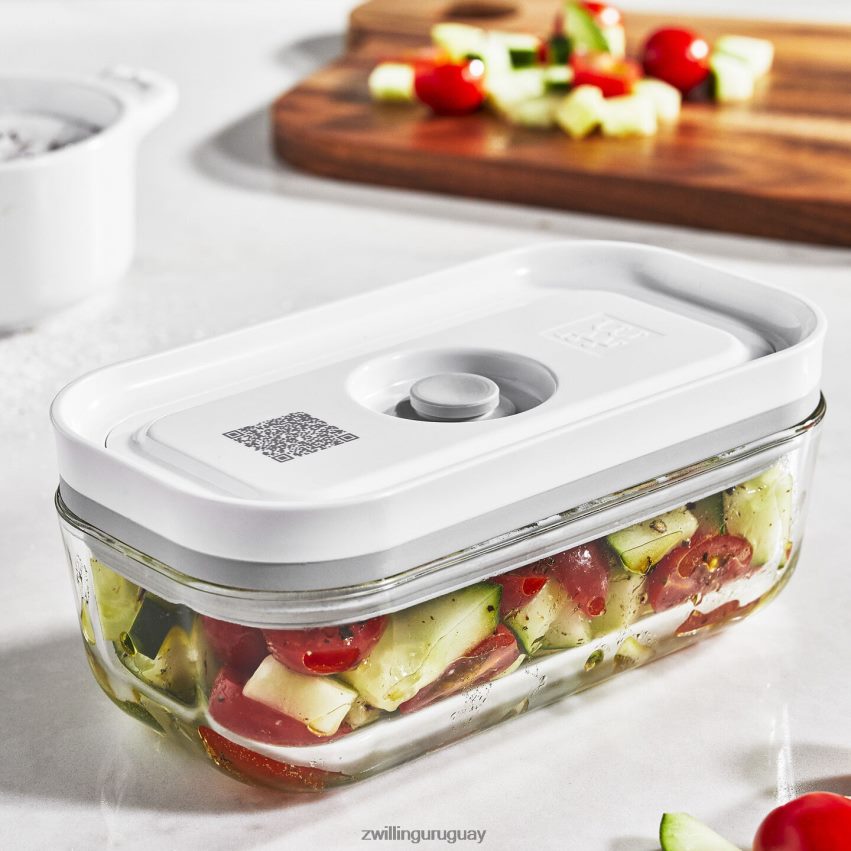 recipiente al vacío pequeño Fresh & Save s/2uds, vidrio, gris Zwilling cocina A688HF467 - Image 3