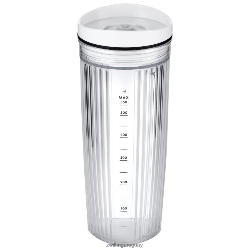 Vaso de batidora personal enfinigy con tapa para beber y tapa para vacío - blanco Zwilling electricidad A688HF576 - Image 2